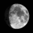 Moon age: 9 days, 16 hours, 55 minutes,80%